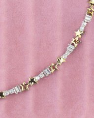 Zirkon Taşlı Yıldızlı Bileklik