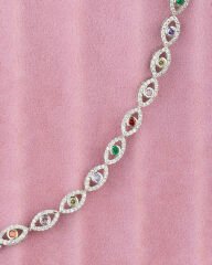 Sonsuz Renkli Silver Bileklik