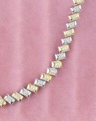 Renkli Taşlı Piramit Zincir Bileklik