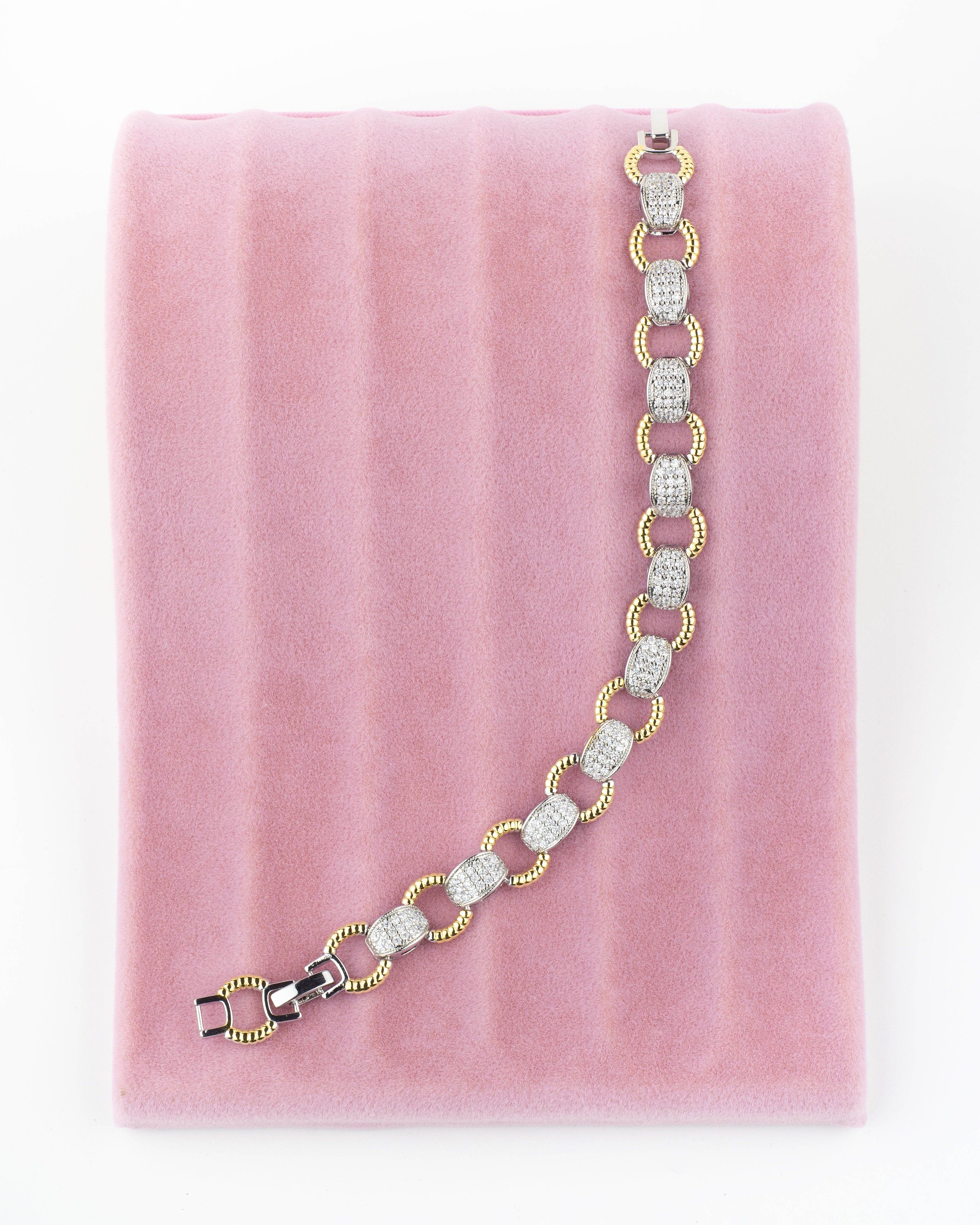 Işıltılı Taşlı Zincir Bileklik