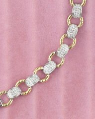 Işıltılı Taşlı Zincir Bileklik