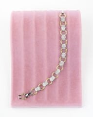 Işıltılı Taşlı Zincir Bileklik