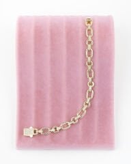 Taş İşlemeli Zincir Bileklik