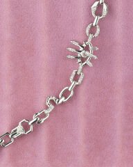 Halka Taşlı Göz Silver Bileklik