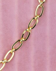 Gold Oval Zincir Bileklik