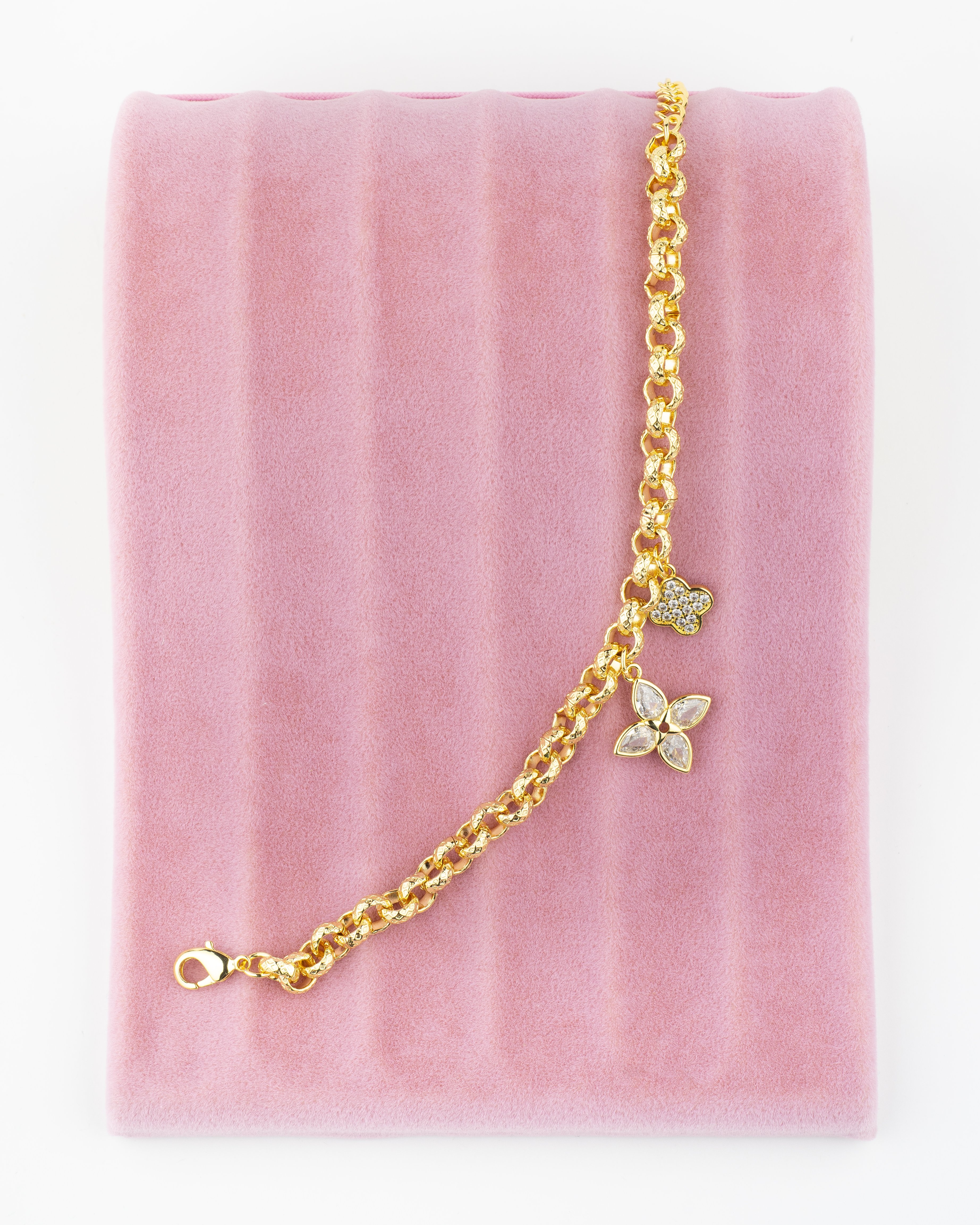 Taşlı Çiçek Model Bileklik