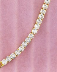 İnce Yuvarlık Taşlı Bileklik