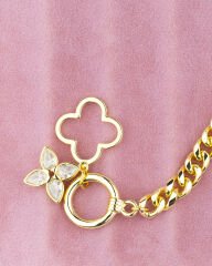 Çiçek Taşlı Zincir Bileklik