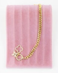 Çiçek Taşlı Zincir Bileklik