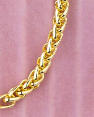 Kalın Zincir Gold Bileklik