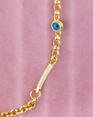 Nostaljı Nazar Model Zincir Bileklik