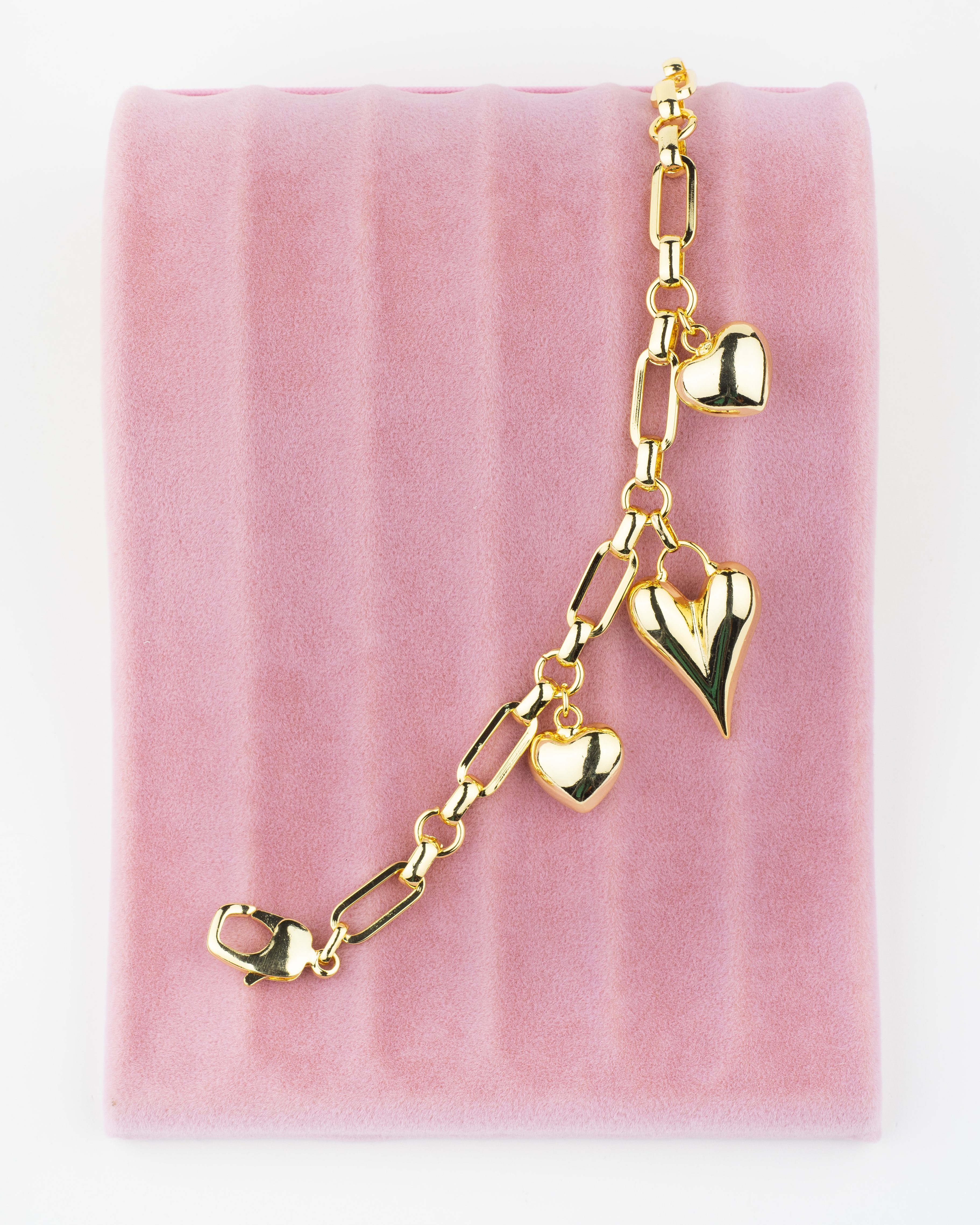 Sallantı Kalp Zincir Bileklik