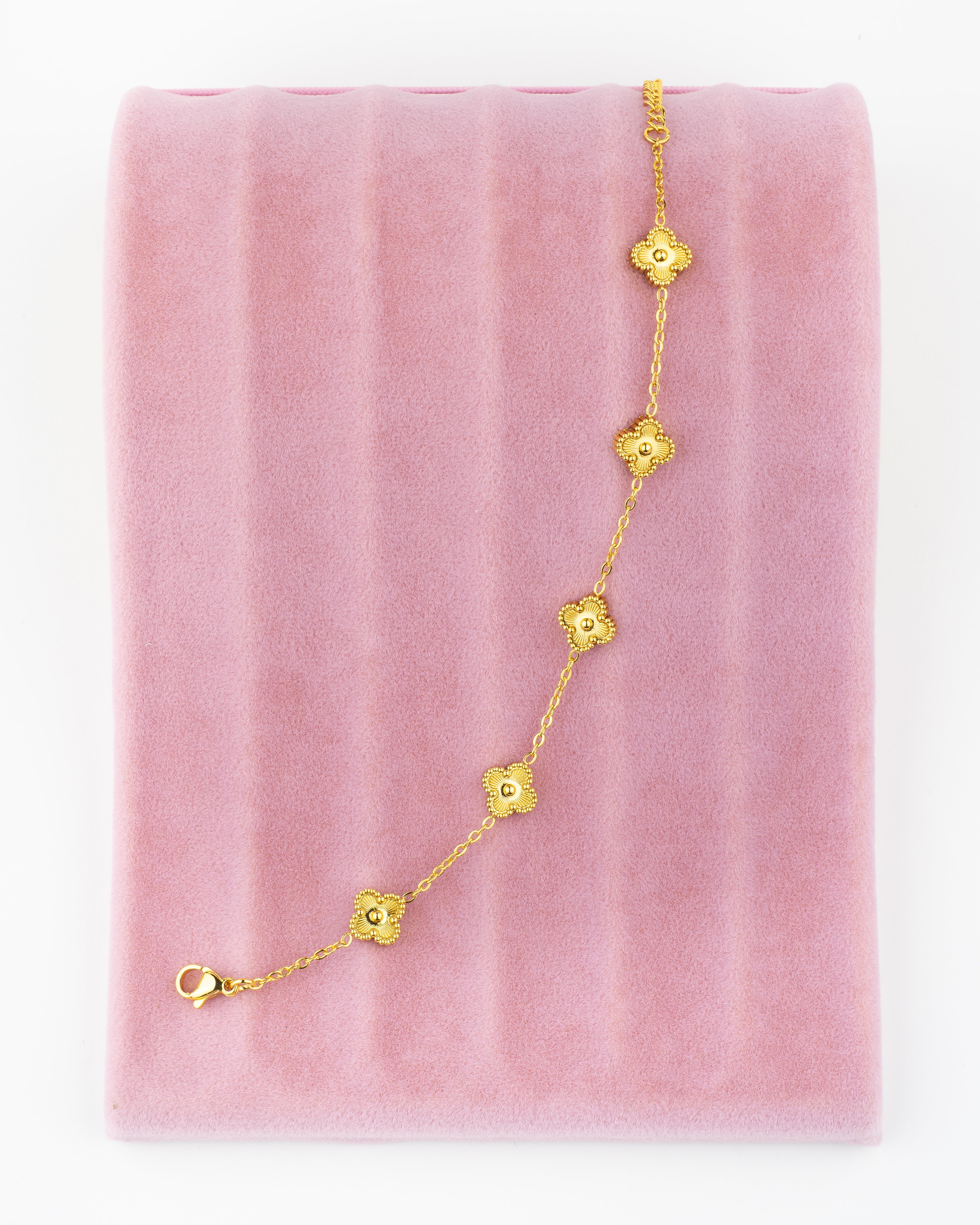 Gold Yonca Model Bileklik