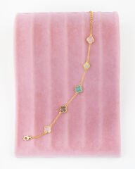 Renkli Sedefli Yonca Model Bileklik