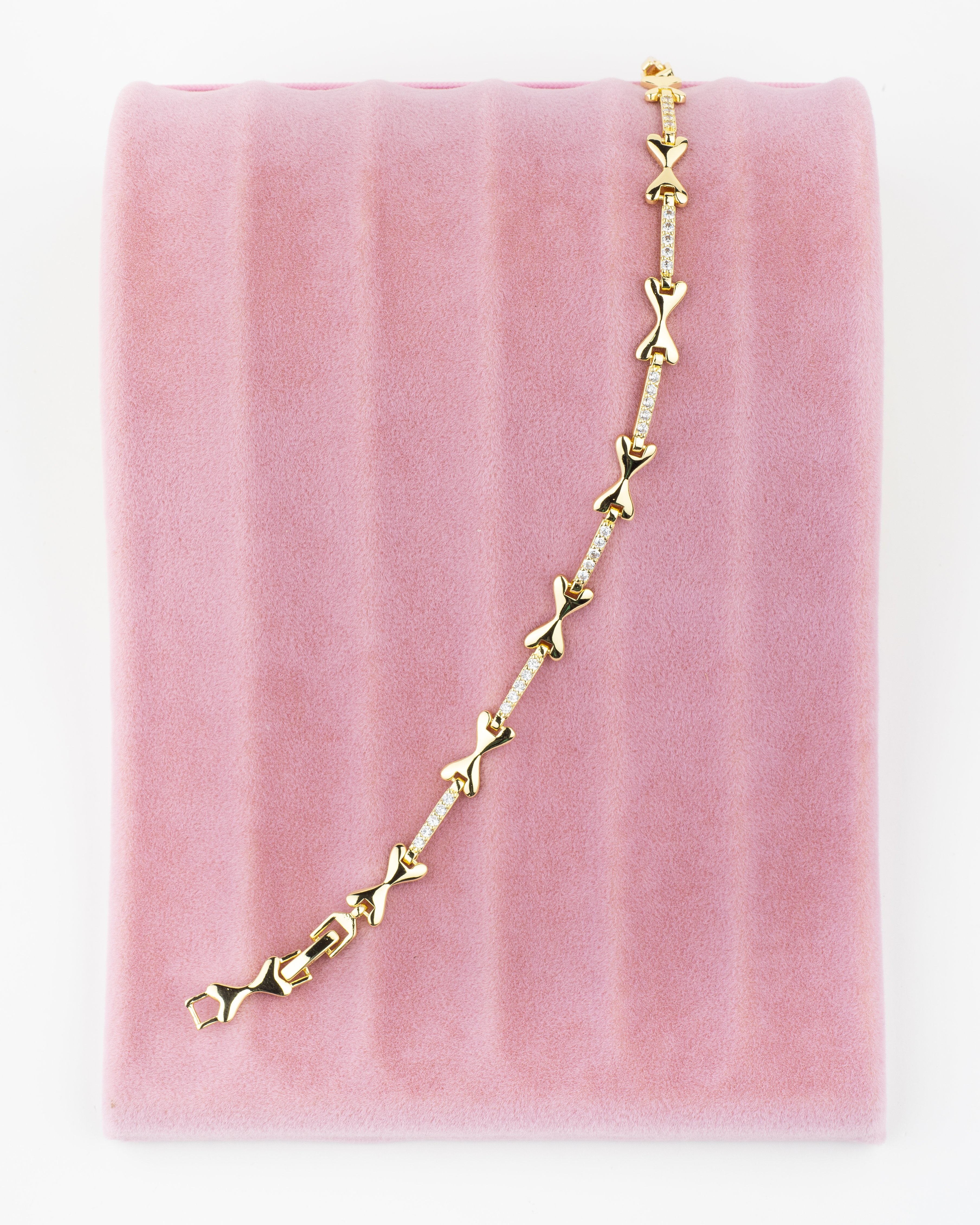 Birleşik Kalp Gold Bileklik