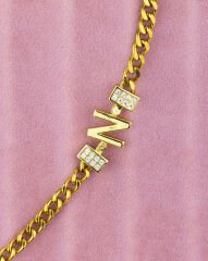 Gold N Harfli Bileklik