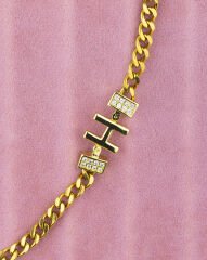 Gold H Harfli Bileklik