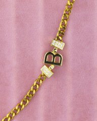 Gold B Harfli Bileklik