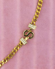 Gold S Harfli Bileklik