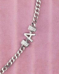 Silver A Harfli Bileklik