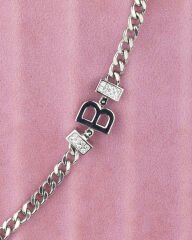 Silver B Harfli Bileklik