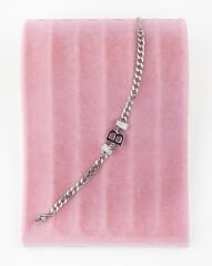 Silver B Harfli Bileklik