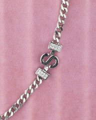 Silver S Harfli Bileklik