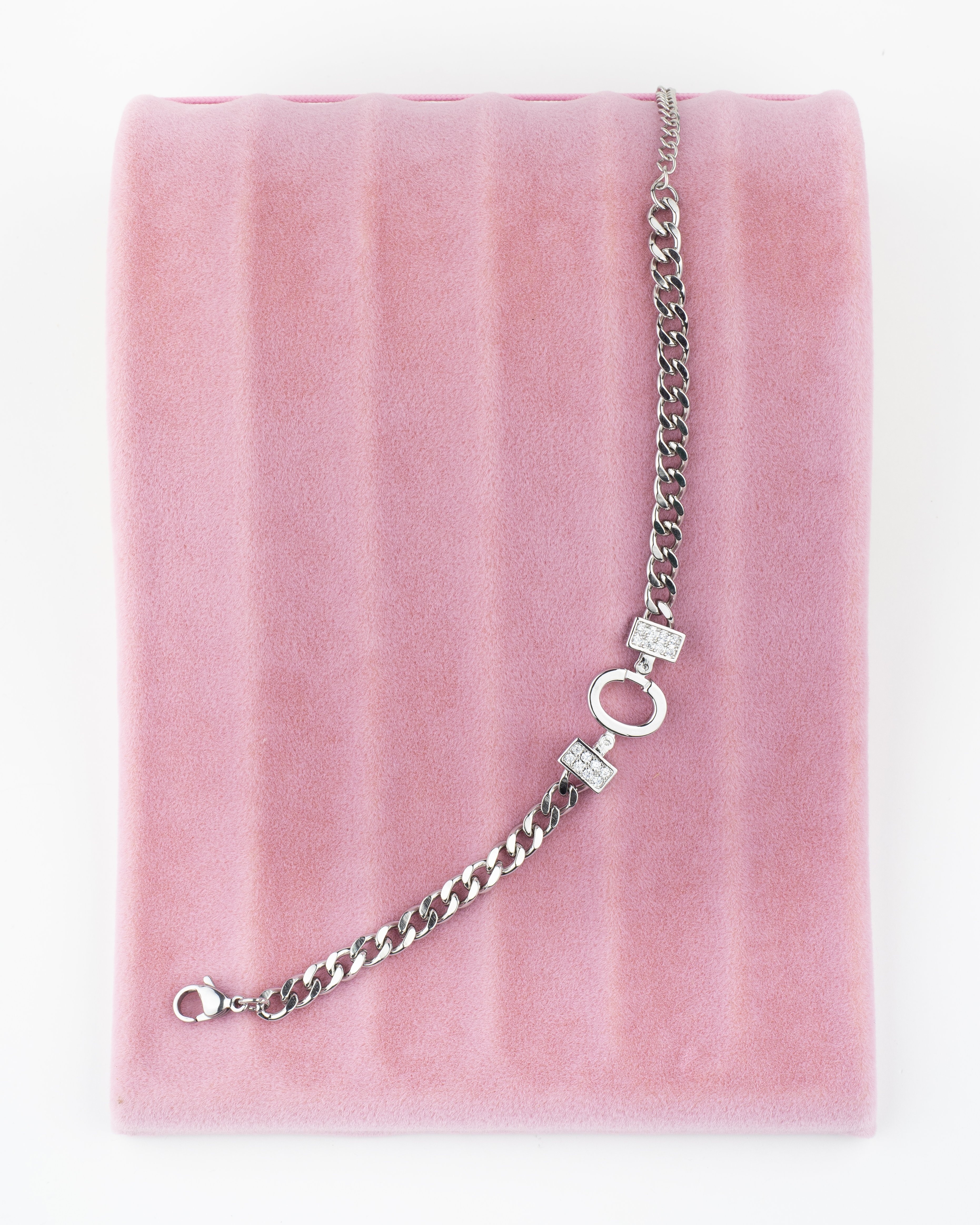 Silver C Harfli Bileklik