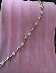 VİP 14K Renk Taşlı Topçuk Bileklik