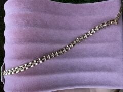 VİP Hasır Zircon Taşlı Bileklik