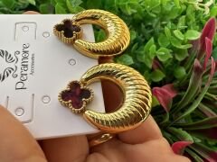 Yonca Detay Halka Küpe