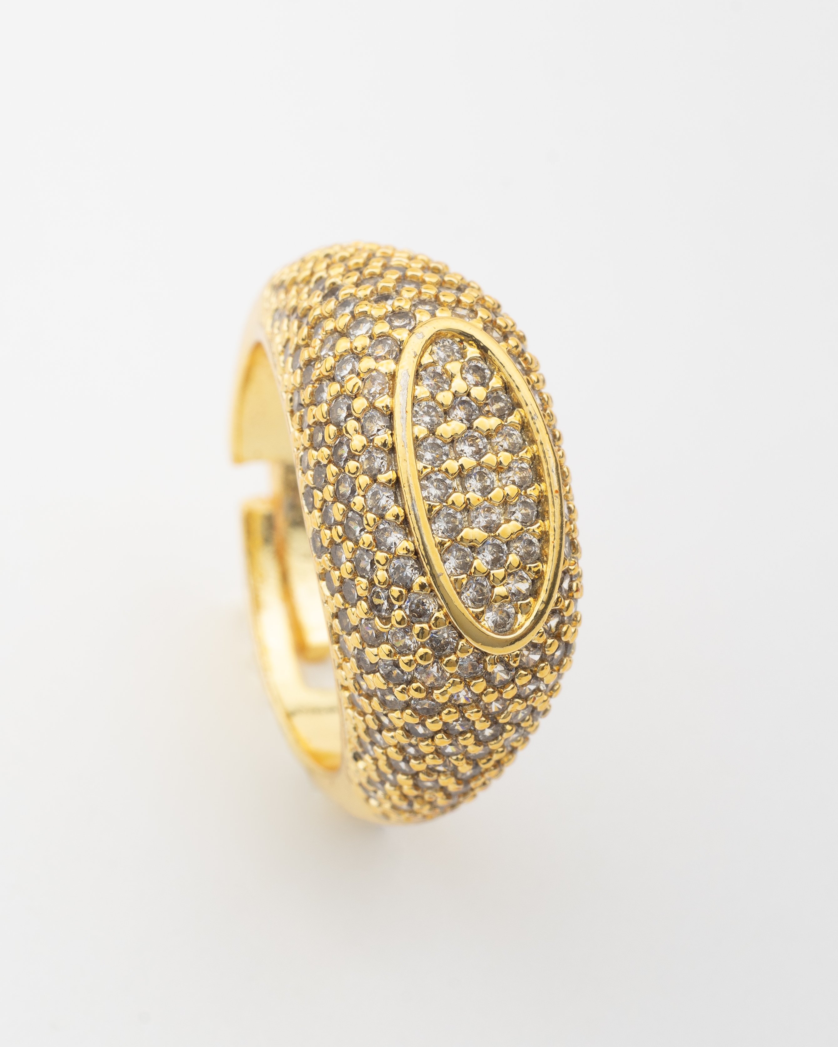 Gold Zircon Taşlı Yüzük