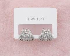 Zircon Taşlı Çoklu Görünüm Küpe