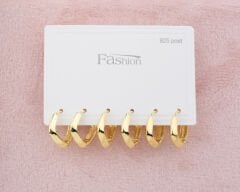 925 Minimal Halka Küpe Seti