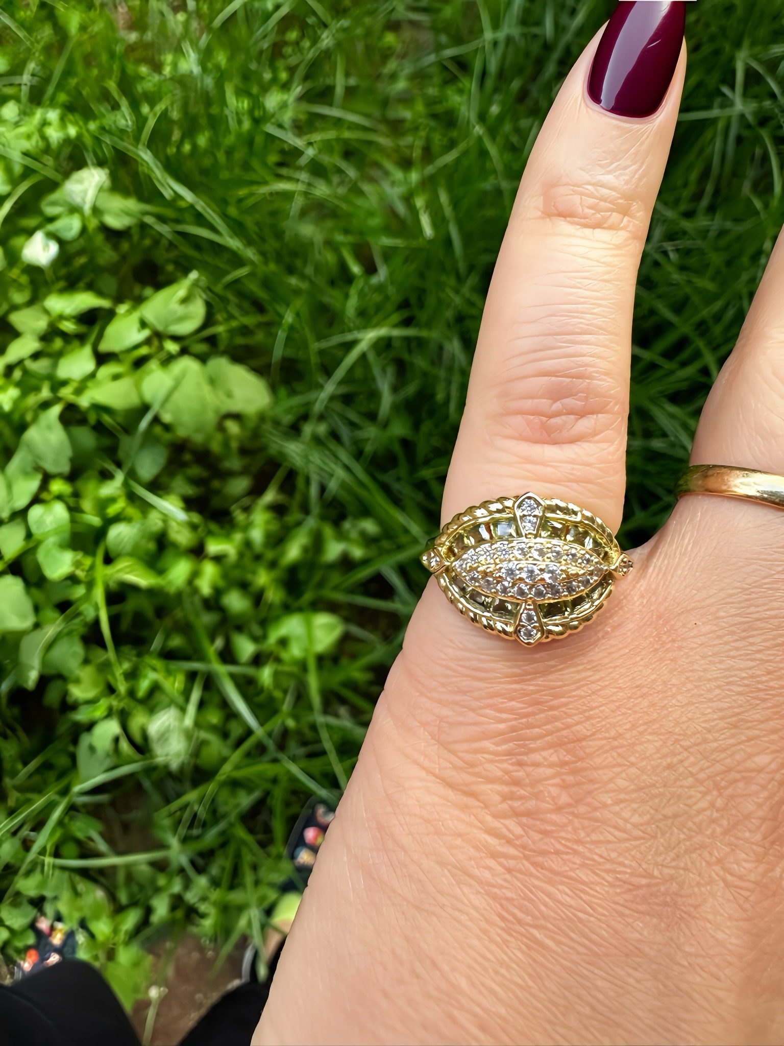 Taşlı Serçe Parmak Yüzüğü