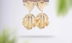 Lisalina Gold Çelik Küpe