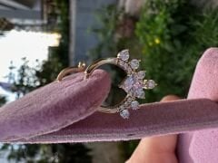 VİP PIRLANTA MONTÜRLÜ HALKA KÜPE