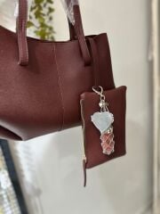 Aynalı Kalpli Silver Lipgloss Charmı