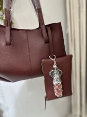 Aynalı Kalpli Silver Lipgloss Charmı