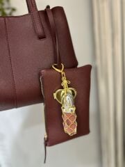 Aynalı Kalpli Gold Lipgloss Charm