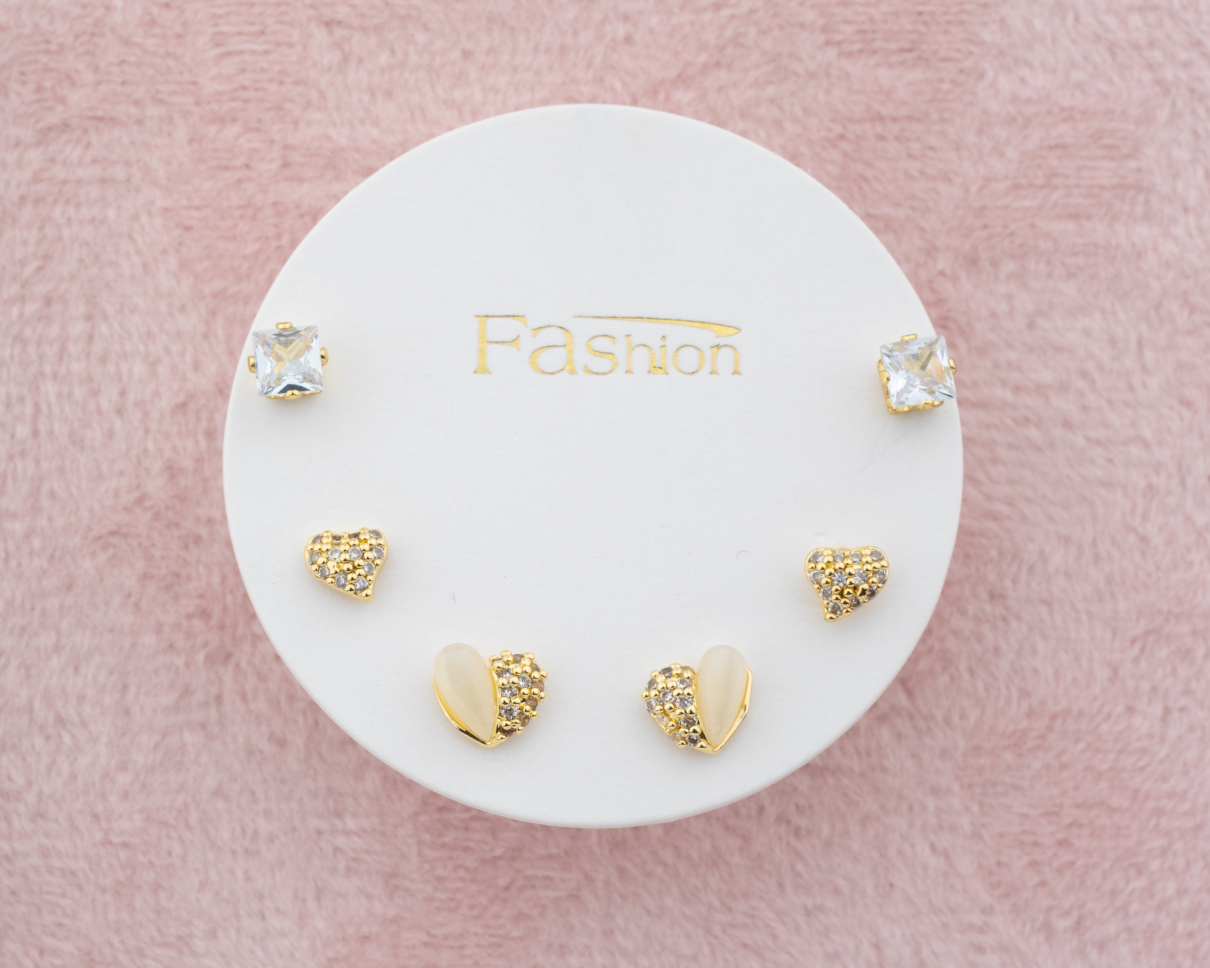 Kalp Detay Küpe Seti